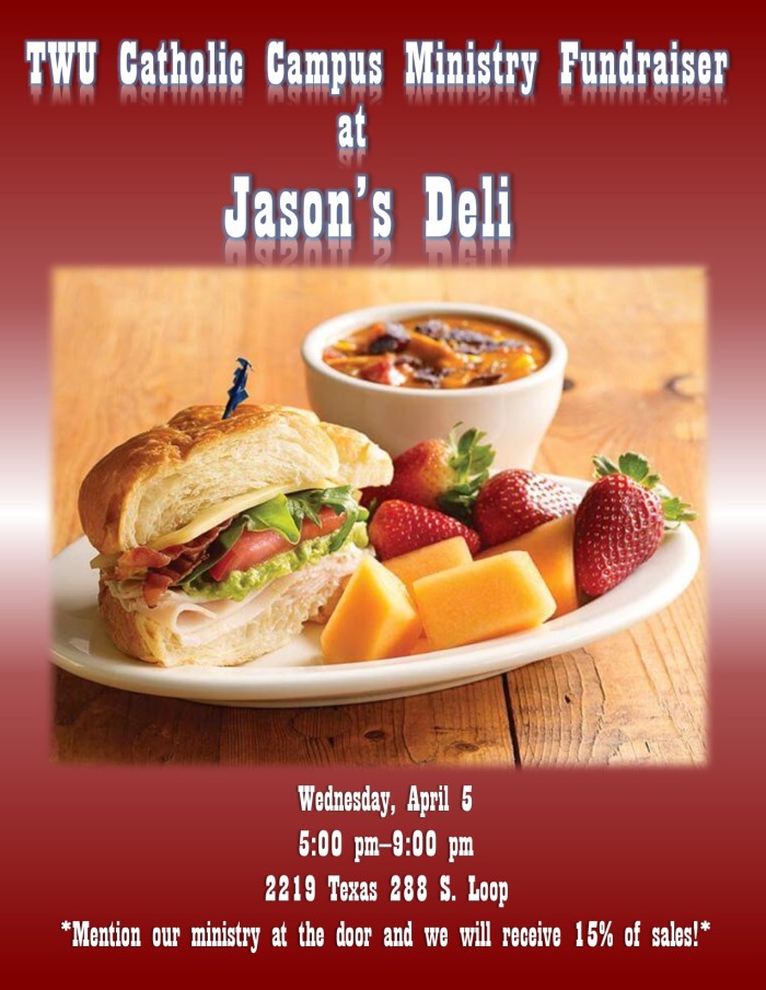 Jason's Deli Fundraiser Flyer